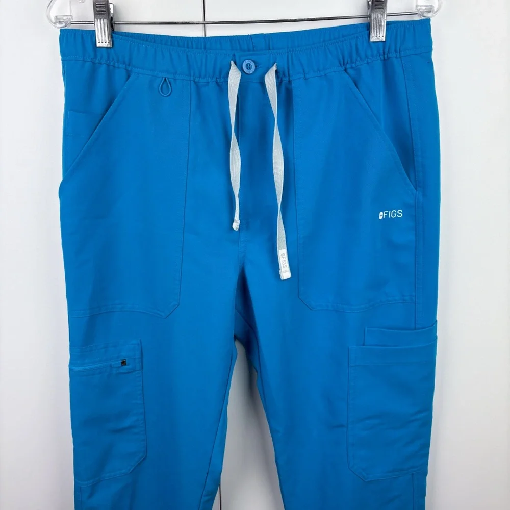 Figs Cairo Cargo Scrub Pant Extreme Blue Medium Mens Doctor Nurse Medical